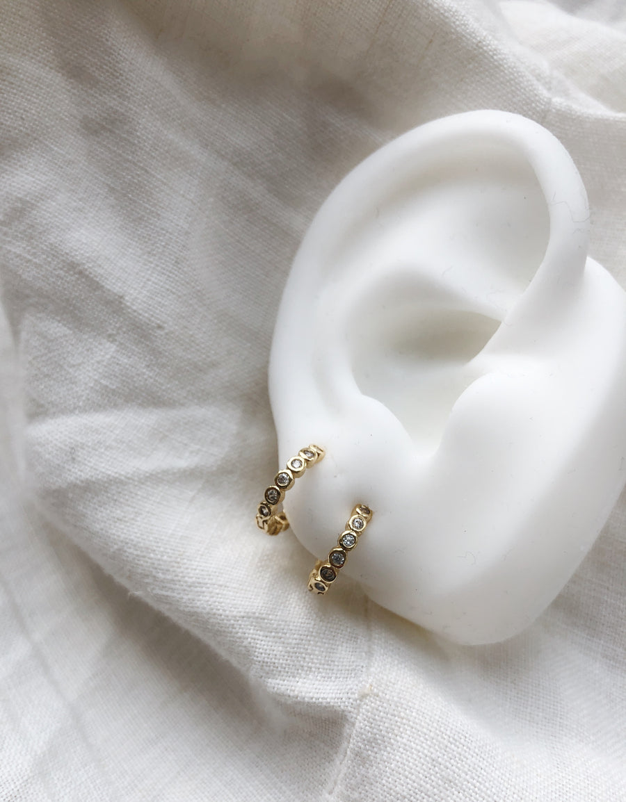 Earrings Fien white