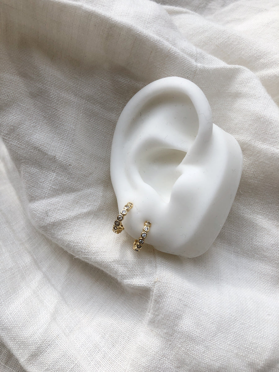 Earrings Fien white